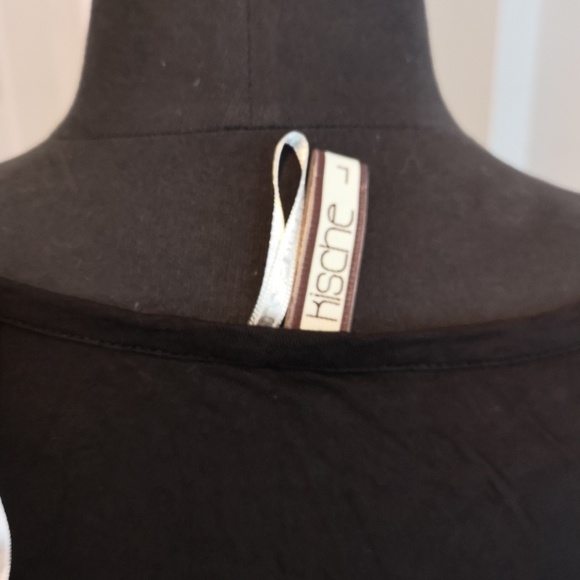 KISCHE Black top size L with sequins - Picture 4 of 5